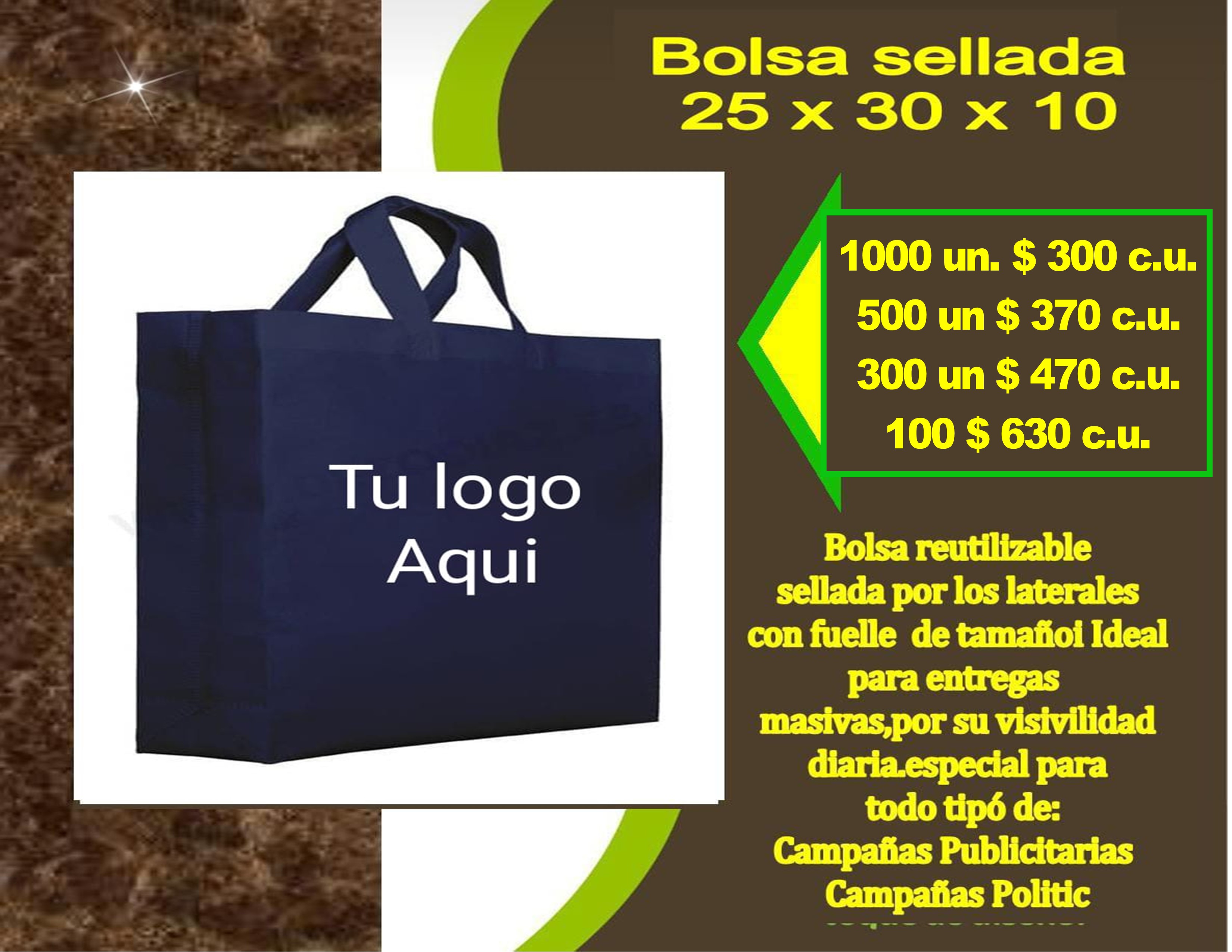 Bolsa 25x30x10