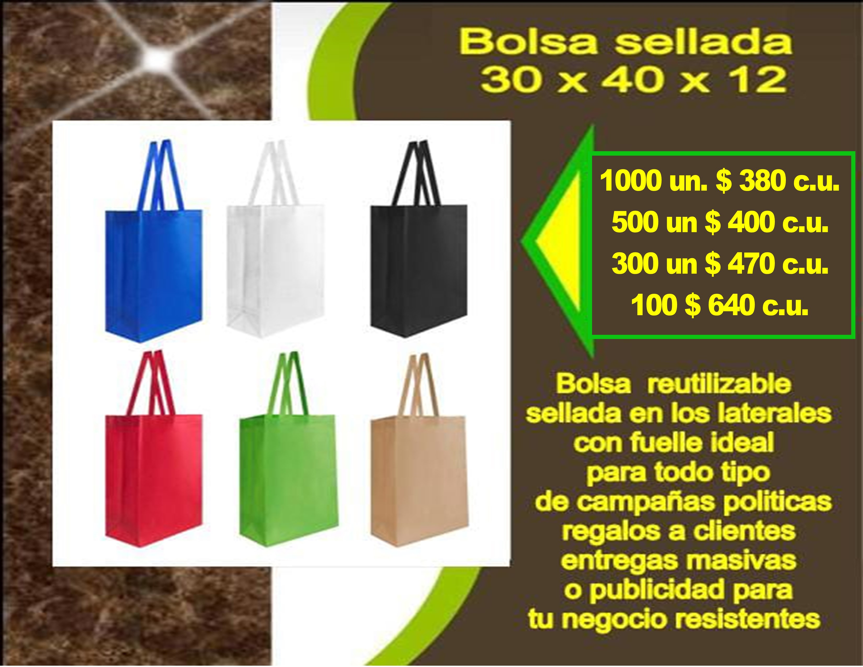 Bolsa 30x40x12